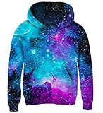AIDEAONE Jungen Mädchen Galaxy Fleece Pullover Jacke Pullover...