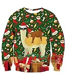 Unisex Weihnachtspullover 3D Neuheit Weihnachtshund Grafik Ugly...