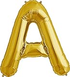 FUNXGO Folienballon Buchstaben Gold - XXL 100CM - Groß Luftballon...