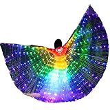 Zebery LED Flügel für Erwachsene, LED Schmetterling Isis Flügel LED...