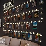LED Fotoclips Lichterkette für Zimmer Deko, Litogo 10M 100LED...
