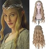 Royalvirgin Full Machine Synthetic Wigs The Movie Hobbit Elf Queen...