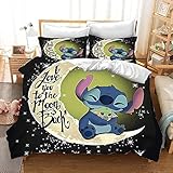 WINUO - Anime Bettwäsche Set 135x200cm Mikrofaser - 3D Digital Print...