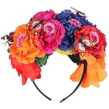 Lurrose Halloween Blume Stirnband Tag der Toten Krone Schmetterling...