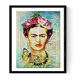 Nacnic Bilder von Frida Kahlo in Spanisch, mit der Definition von...