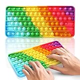 OleOletOy Fidget Tastatur Push Pop, Regenbogen Poppet Toy Antistress...