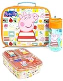 Peppa Pig Lunch Box Set (beutel, 430ml BPA-freie Flasche,...