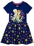 Disney Mädchen Die Eiskönigin Kleid Frozen Blau, 110(4-5J)