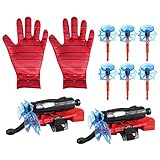 Ancuioyz 2 Set Kids Super Spider Launcher Handschuh, Cosplay...