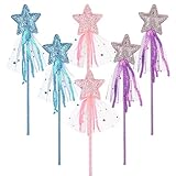 6 Stück Stern Zauberstab für Kinder 27,9 cm Prinzessin Sternstäbe...