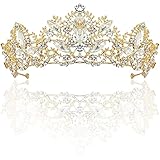 Krone Damen,Diadem Tiara Gold,Kristall Diadem,Königin Krone,Hochzeit...
