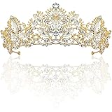 Krone Damen,Diadem Tiara Gold,Kristall Diadem,Königin Krone,Hochzeit...