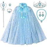 Tacobear Prinzessin Umhang Kinder Frozen Prinzessin Zubehör mit...