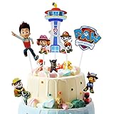 OSDUE 7 Stück Paw Patrol Tortendeko, Cupcake Topper, Cupcake Deko,...