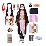 kelihood Japanischer Anime Demon Slayer Cosplay: Kamado,Nezuko-Cosplay...