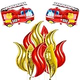 Fowecelt Feuerwehr Geburtstag Deko Junge: Feuerwehrmann sam...