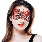 Takmor Venezianische Maske Damen, Spitze Catwoman Maske Maskenball...