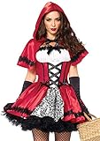 LEG AVENUE 85230 - 2Tl. Kostüm Set Gothic Riding Hood, Kostüm Damen...