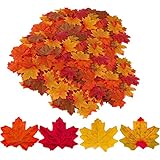 Gibot 400 Stück Ahornblätter Herbstlaub, Ahornblätter künstliche...