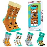 Scooby Doo Lustige Socken Herren, 5er Pack Bunte Socken Herren Set
