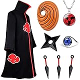 Akatsuki Mantel Kostüm Kinder Erwachsene Akatsuki Kostüm 8 Stück...