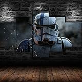 GSDFSD 5 Teilig Art Bilder Wandbild Leinwand Sturmtruppler Star Wars...