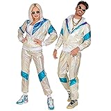 Widmann - Kostüm 80er-Jahre Trainingsanzug, geperlt, Jacke und Hose,...