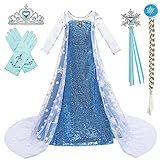 BanKids ELSA Kleid Mädchen Kostüm Cosplay Kostüme Weihnachten...