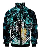 WANHONGYUE Anime Dragon Ball Z Goku Pilotenjacke Bomber Jacket 3D...
