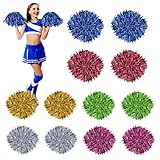 LAISHUNHE 12erSet Metallisch Cheerleader Pompons Cheerleader Puschel...