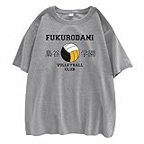 Frauen Männer Haikyuu T-Shirt Fukurodani Volleyball Club Sommer...