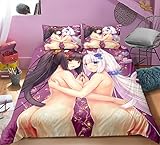 RITIOA Bettwäsche 135x200cm,Nekopapa Bettwäsche-Set,Anime Nekoapapa...