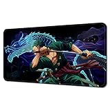 Anime einteiliges Zoro Mauspad, erweitertes großes Gaming-Mauspad,...