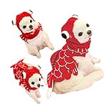 Lustiges Halloween Hund Goldfisch Kostüm Outfits Kleidung Winter Warm...