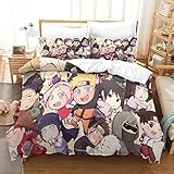 （Naruto） Dreiteilige Mikrofaser Bettbezug sehr weich pflegeleicht...