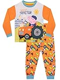 Peppa Pig Jungen George Wutz kinderschlafanzug Traktor Bauernhof Lange...