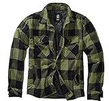 Brandit Herren Lumberjacket Jacke, schwarz-Oliv, XL