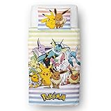 Pokemon Offiziell lizenziertes Einzelbett-Bettbezug-Set für Kinder,...