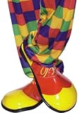 Smiffys Damen und Herren Clown Schuhe, One Size, Gelb und Rot, 25519