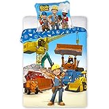 Bob de Bouwer Baby Bettbezug Bauzone - 100 x 135 cm - Baumwolle