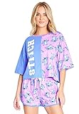 Disney Schlafanzug Damen Kurz, Pyjama Damen Teenager, Pyjama Set Cami...