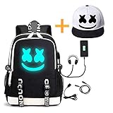 He-Bag Marshmallow-Rucksack Luminous DJ mit USB-Ladeanschluss