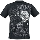 Iron Maiden Number of The Beast Grey Tone Männer T-Shirt schwarz L...
