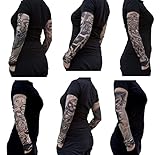 Oblique-Unique® Nylon Tattoo Ärmel - Totenkopf - Skull - Einzeln...