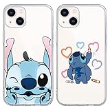 [2 Stück] Schutzhülle für Apple iPhone 13 Hülle Stitch...