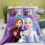Doiicoon Frozen Bettwäsche Kinder, ELSA Bettwäsche 135x200,...