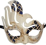 LannaKind Handgefertigte Venezianische Maske Augenmaske Colombina...