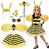 Tacobear 6 Stück Bienen Kostüm für Kinder Mädchen Karneval Kostüm...