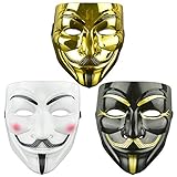 DWTECH Guy-Fawkes-Maske für Erwachsene/Kinder, Motiv: V wie Vendetta,...