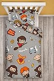 Harry Potter Hogwarts Design Bettbezug-Set für Einzelbetten, 2 Stück
